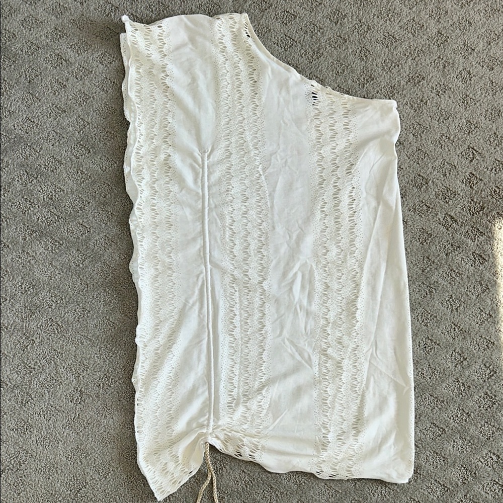 Elegant White One Shoulder Dress